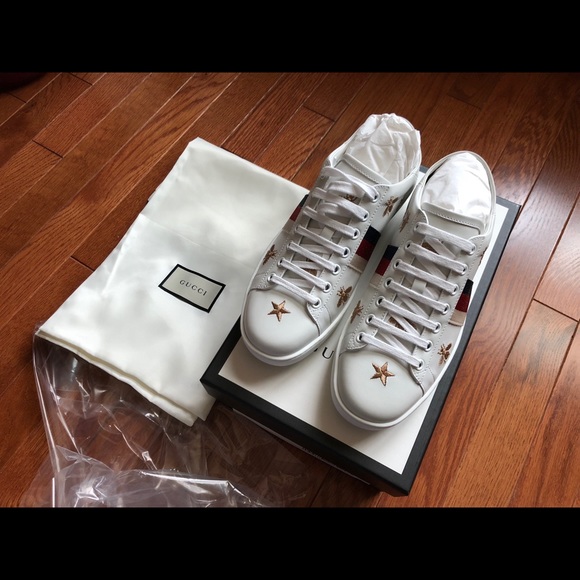 gucci bee star sneakers
